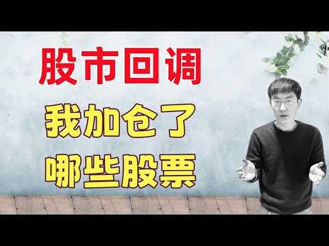 美股回调！我加仓了哪些股票