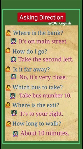 Asking Direction 🎯 For Beginners Sentences For Practice 🤩Boost Your English #goviral