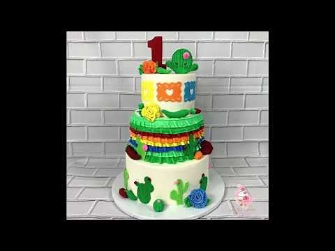 How To : Decorating A Fun Fiesta Themed Cake