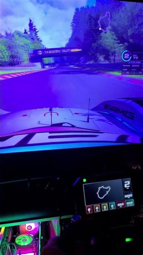 Using the Moza CM2 dash in Assetto Corsa on the Nurburgring #mozacm2 #mozaracing