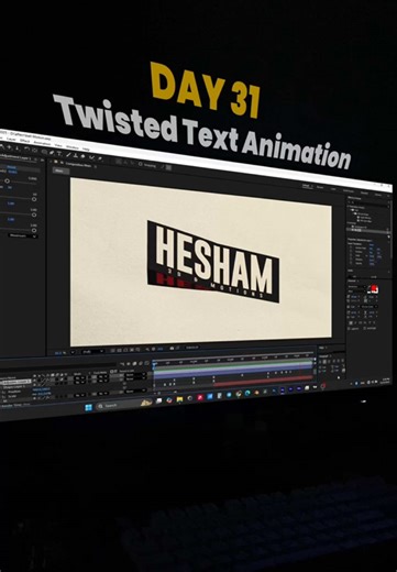 Twisted Text Animation Techniques in After Effects