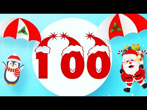 Christmas Counting 🎄🎁 Learn to counting 1 to 100 and 100 to 1 🎴 Learning FLASHCARDS for Toddlers