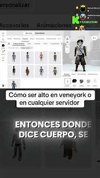 Tutorial on how to be taller in Roblox or Veneyork #Veneyork #Roblox #Tutorial