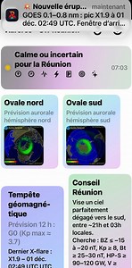 🌞 X-FLARE ! Le retour du monstre solaire AR 4274 🔔 Alerte spatiale – 1er décembre 2025 La région active AR 4274, responsable de plusieurs X-Flares majeurs début novembre, vient tout juste de refaire son apparition au limbe Est du Soleil… et elle n’a pas tardé à se manifester. 👉 Un X1.9 flare a été enregistré à 02h49 UTC (06h49 Réunion) provoquant un blackout radio R3 sur la face diurne de la Terre. 👉 L’évènement est éruptif, accompagné d’un CME rapide (≈ 988 km/s, confirmé par une émission r