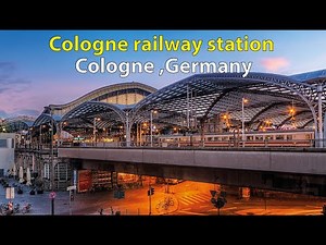 Walking tour of Cologne railway station, Germany Train Station