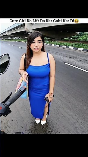 Biker Helping Cute Stranger Girl #ytshorts #motovlog #cutegirl #viral #biker @TX_Around