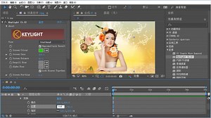 【零基础学AE】88.实例：使用Keylight (1.2)效果制作创意人像合成