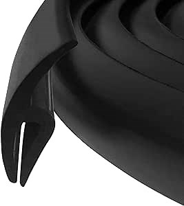 Rubber Strip, 1.7M Car Front Windshield Window Seal Strirp Moulding Trim, Black Rubber Seal Car Windshield Window Door Seal Strip Weather Seal Rubber Stripping Car Window Seal