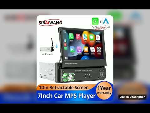 Best 1Din 7Inch Car Mp5 Review 2026 Automatic Retractable Screen Multimedia Player Wireless Prem