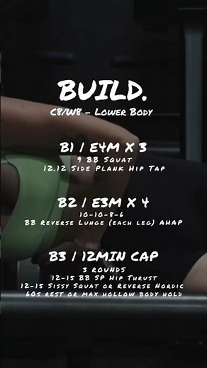 Build Stronger Legs! Lower Body Workout | C8/W8 Training