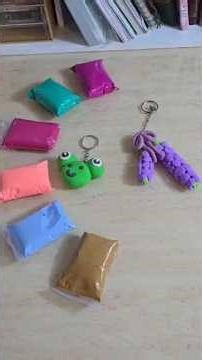 Lavender Vs Frog Keychains | Creative Clay Keychains Contest! 🔥 | Easy DIY Craft #shorts