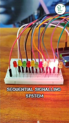 🎯 DAY 7: 12 LED Sequential Signaling System | Super Easy Arduino Project for Kids!