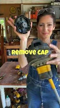 Restringing a Trimmer is EASY! How to RESPOOL a DeWalt WEEDER #dewalt #trimmer #restring #howto