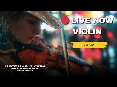 🔴 LIVE NOW Blended Violin Music - Deep Sleep Stress Relief and Calm Mind 🌙 for Meditation and Focus