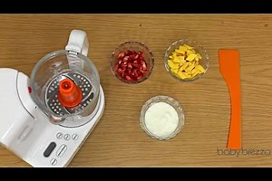 10K views · 134 reactions | Try this refreshing mango and strawberry puree! #BabyBrezza #Recipe. For more recipes: www.babybrezza.com/recipes | Baby Brezza, USA | Facebook