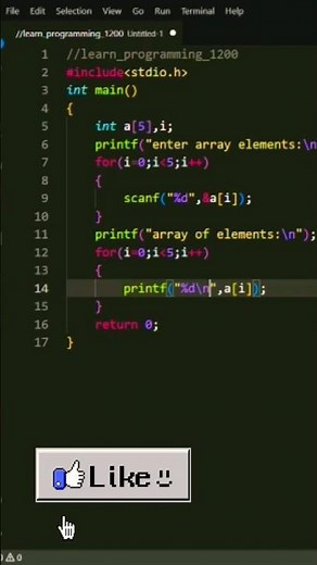 Write a C program to insert 5 elements into an array and print the elements of the array.