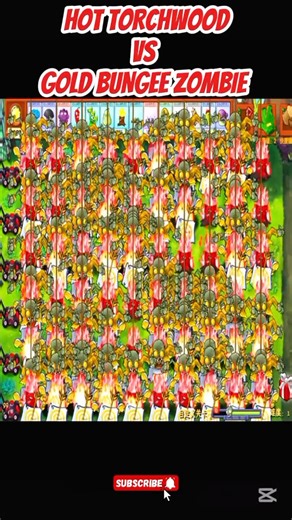 *HOT TORCHWOOD VS GOLD BUNGEE ZOMBIE*#shorts #short #pvz #youtubeshorts #shortvideo #pvzfusion