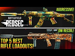 BATTLEFIELD REDSEC: Top 5 BEST RIFLE LOADOUTS To Use! (REDSEC Best Weapons)