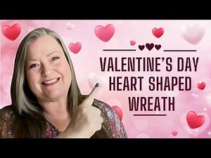 Adorable Heart Shaped Valentine's Day Wreath Dollar Tree Be My Valentine Deco Mesh Cupid Wreath DIY