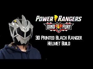 3D Printing and Finishing a Black Power Rangers Dino Fury Helmet