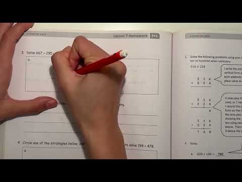 Eureka Math Grade 2 Module 5 Lesson 7 | #mathwithaubrey #homework