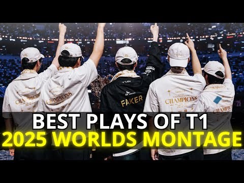 T1 WORLDS CHAMPION 2025 MONTAGE - Best of T1 Worlds 2025 League Of Legends