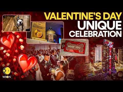Valentine’s Day: Global Celebrations in Unique Ways, From Mass Weddings to Skyscraper Light Shows