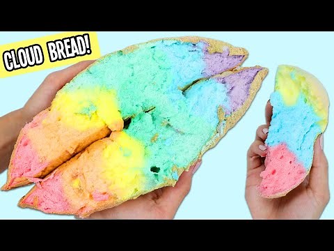 How to Make Super Fluffy Rainbow Cloud Bread!