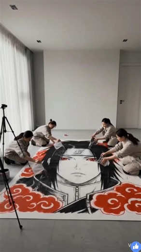 Ultimate Itachi Anime Room Transformation 🔥 From Empty Floor to Luxury Shinobi Design!#Naruto