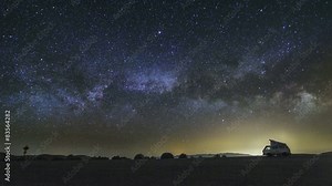 Dantes View, Death Valley Night Sky Milky Way Timelapse