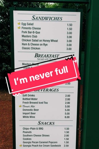 Discovering The Masters Menu 2025: Delights Await