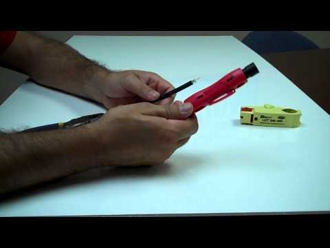 Quick Demo of a Cable Prep/Coax Strippers Tool