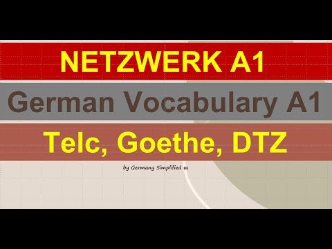 Netzwerk A1 Kapitel 3 Vocabulary | Glossar Deutsch- Englisch | Glossary German-English