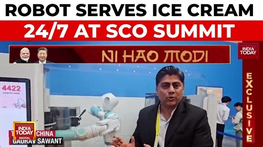 Robot ice cream server a star at SCO Summit