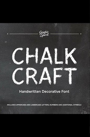 🖋️ Chalk Craft Handwritten Decorative Font #font #graphicdesign #tutorial #logo #typography