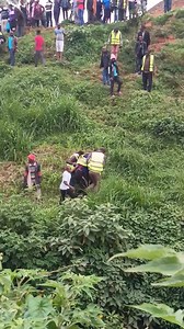 A boda­boda in Egesa, Kisii lost its brakes and veered off the road, ending up in the river near People’s Park, Kisii. | Denomax Media