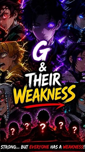 Demon Slayer All Characters & Their Weakness 😱🔥