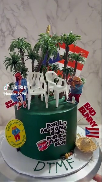 Bad Bunny Themed Birthday Cake: A Delightful Creation