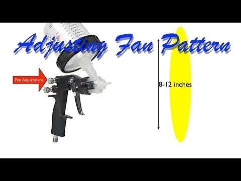 Setting Fan Pattern on a Spray Gun for Spraying Automotive Primer, Base Coat, and Clear Coat