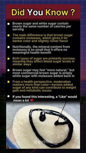 Brown Sugar Isn’t Healthier Than White Sugar 🍬