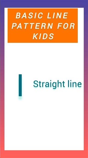 Basic line patterns//nursery kids learning #shorts