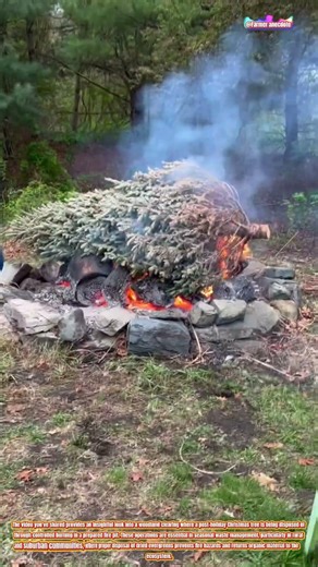 The Art of Post-Holiday Christmas Tree Disposal Through Controlled Outdoor Burning