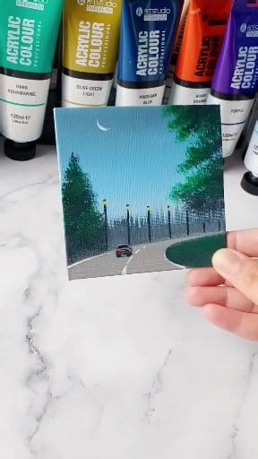 4.4K views · 141 reactions | Mini Canvas Art for Beginners!  #AcrylicPainting #PaintingTutorial #ArtForBeginners #DIYArt #MiniCanvas #MiniArt #TinyPainting #AestheticArt #SimpleArt | Jay Lee Paintings | Facebook