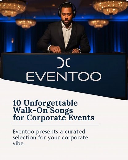 Eventoo Party Rooms on Instagram: "10 Unforgettable Walk-On Songs for Corporate Events The details make all the difference in corporate events. A perfect atmosphere, a carefully prepared menu, and the right walk-on song can transform your event from ordinary to unforgettable. At Eventoo, we have put together a 10 song compilation for you to use at your corporate event. You can find these 10 songs below; 1. Ain’t No Mountain High Enough – Marvin Gaye & Tammi Terrell | A perfect start with a messa