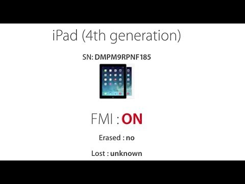 How to check Find my IPad by serial number