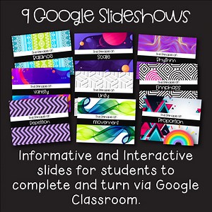 Principles of Design Interactive Worksheets for Distance Learning Bundle