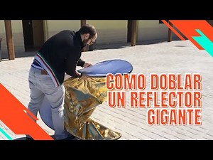 How to fold a LARGE photographic reflector
