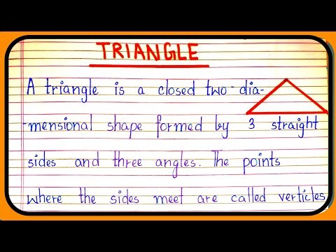 Definition of triangle | What is triangle | properties of triangle | Types of triangle