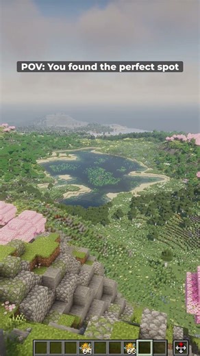 POV: You found the perfect spot in your Minecraft world