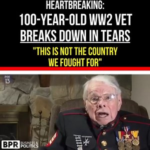 4.8K views · 215 reactions | A 100-year-old World War II veteran breaks down in the middle of an interview while explaining that America today is unrecognizable to him and it is "not the country we fought for." | BPR | Facebook